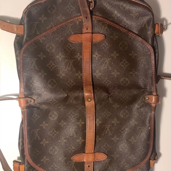 Authentic Vintage Louis Vuitton Saumur Satchel 35 double bag - Picture 11 of 15